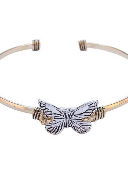 Bracelet en métal papillon pour la vente par Suzie Q USA