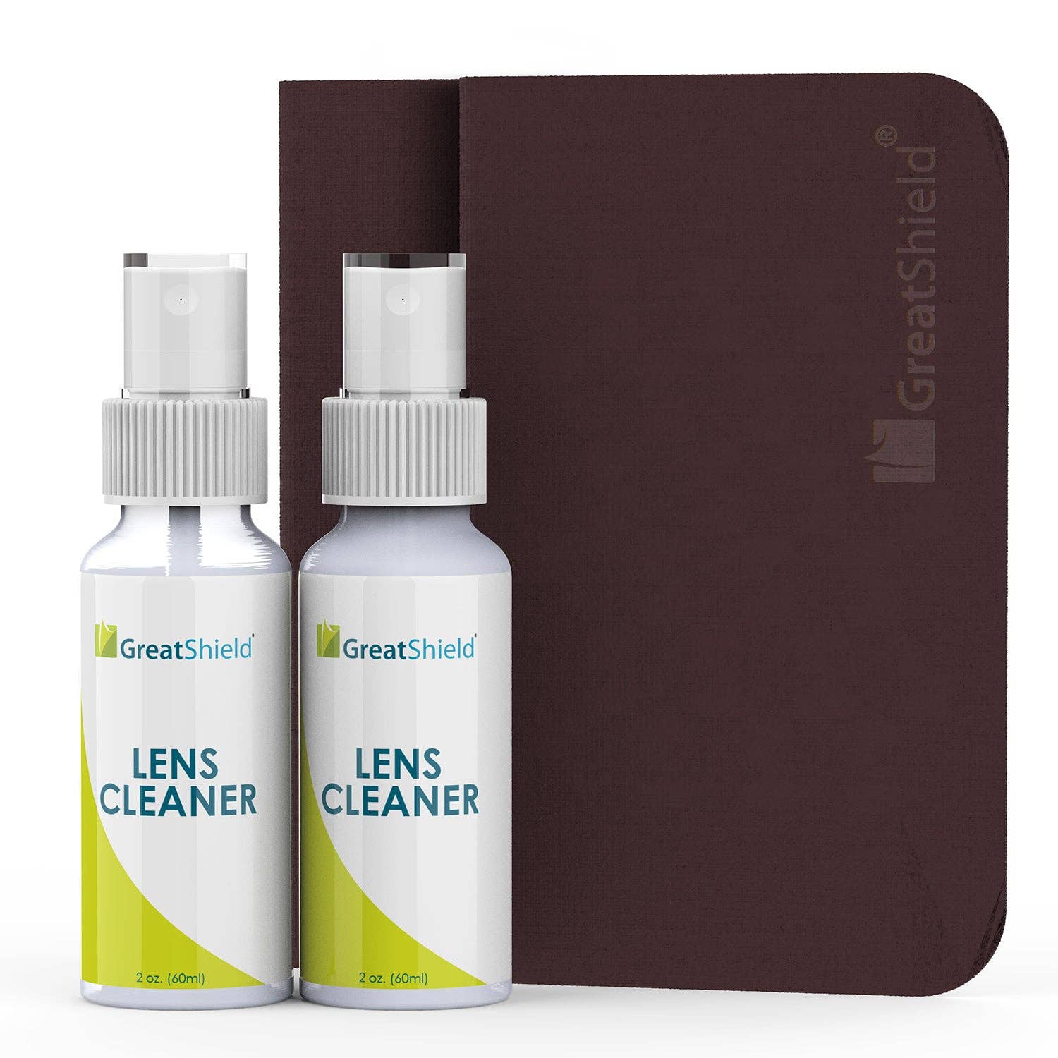 Fosmon - Wholesale Lens Cleaner - GreatShield Lens Cleaner Spray Kit with Microfiber Cloths0