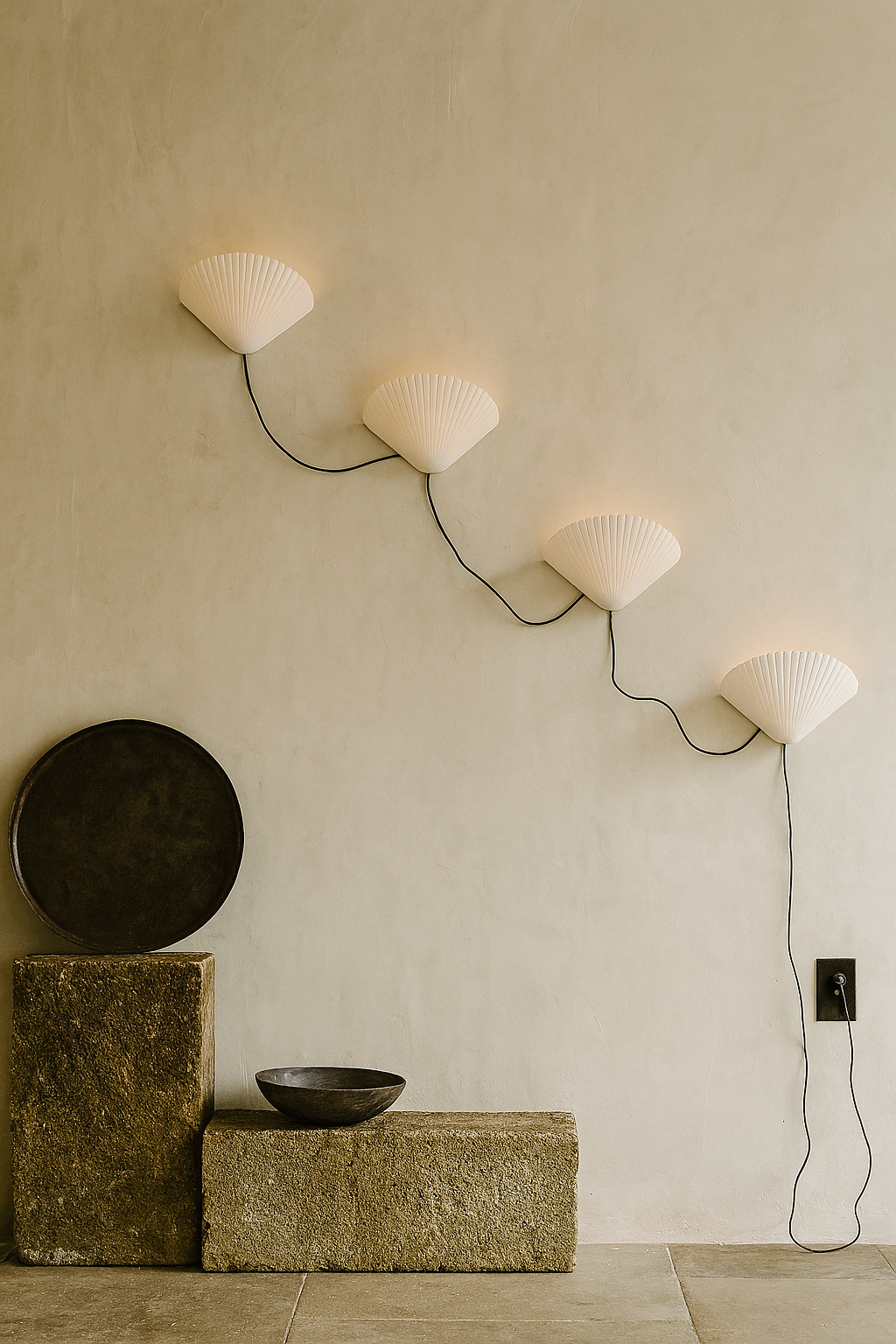 Montana Labelle Design - Wholesale Sconce - Shell Plaster Sconce2