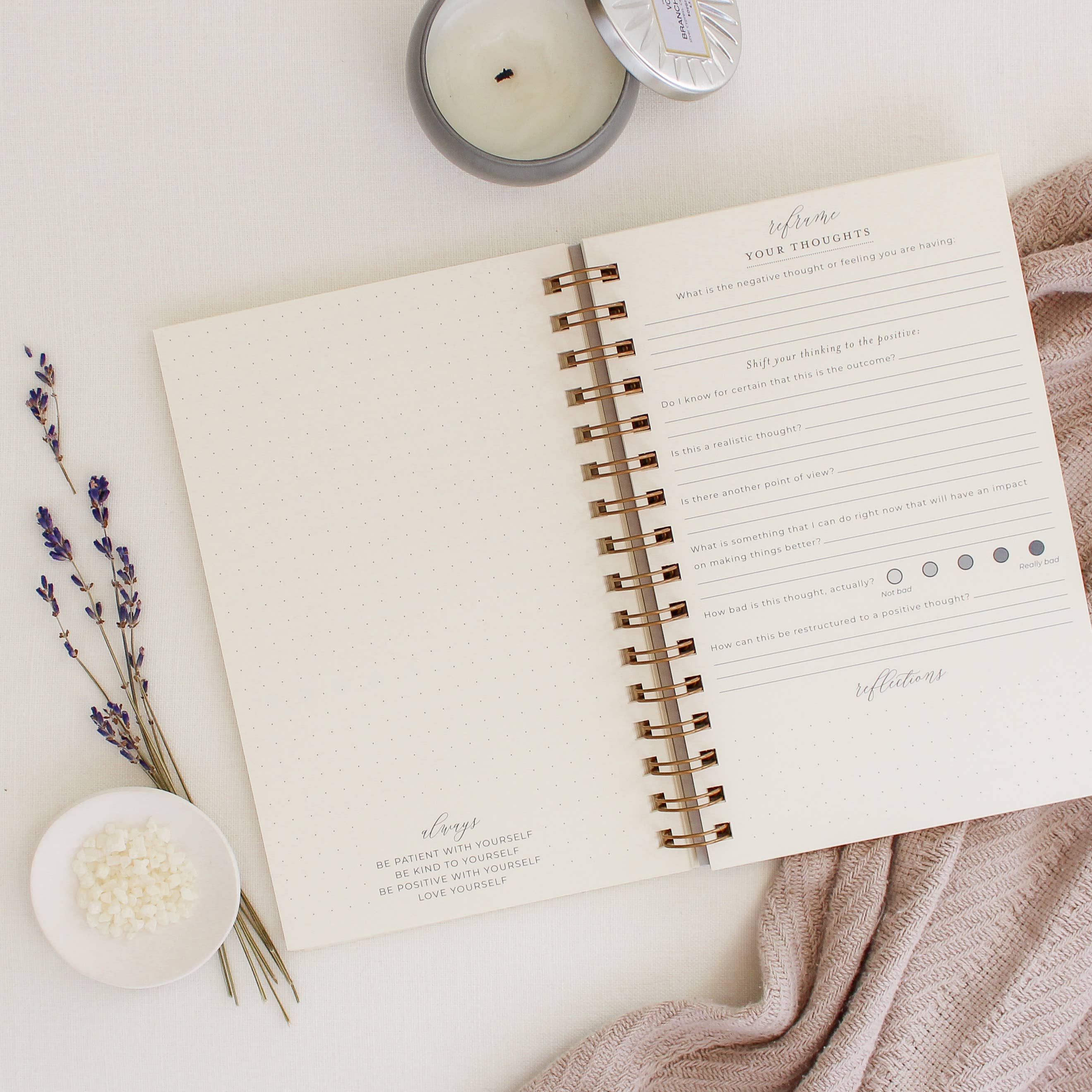 Jen Simpson Design - Vente Journal intime - Just Breathe//Anxiety Journal4
