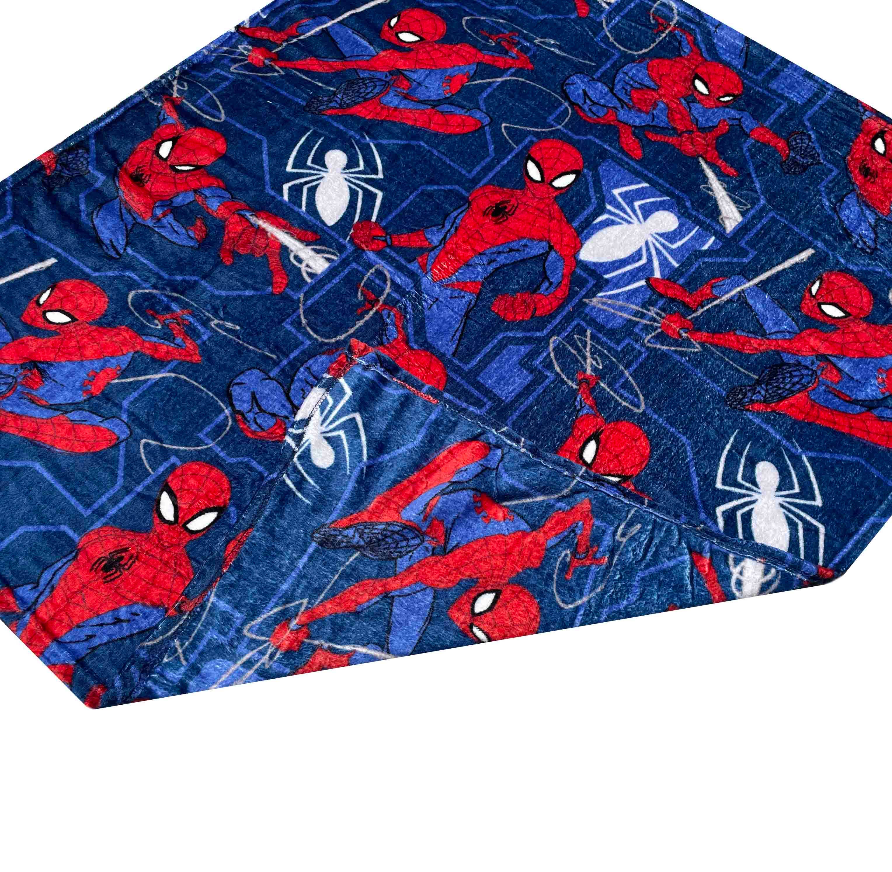 home mart goods - Wholesale Throw Blanket - Spiderman Blue Red Soft Throw Sofa Picnic Blanket 40"x50"4