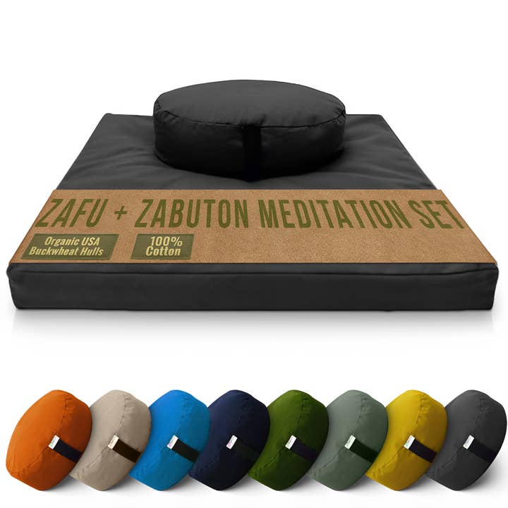 Bean Products - Wholesale Meditation Supplies - Zafu + Zabuton Meditation Cushion Set - Cotton ..Made in USA14