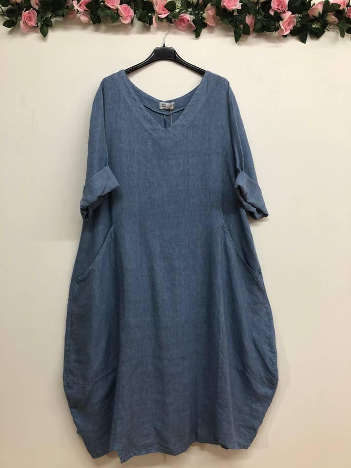 LINEN & COTTON HOUSE – wholesale Dress – Women's – 277 DRESS IN LINEN SPRING SUMMER CLOTHING27