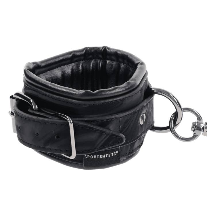 Velvet Noir Handcuffs for wholesale by Sportsheets