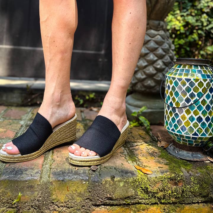 Finn - Slip On Espadrille Wedge Sandal for wholesale by Charleston Shoe Co.