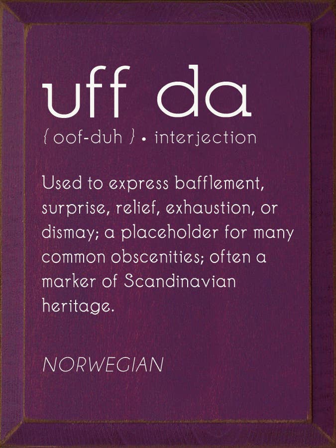 SAWDUST CITY – Sinal por atacado – Placa de Parede de Pinheiro Nodoso com a Definição de Uff Da6