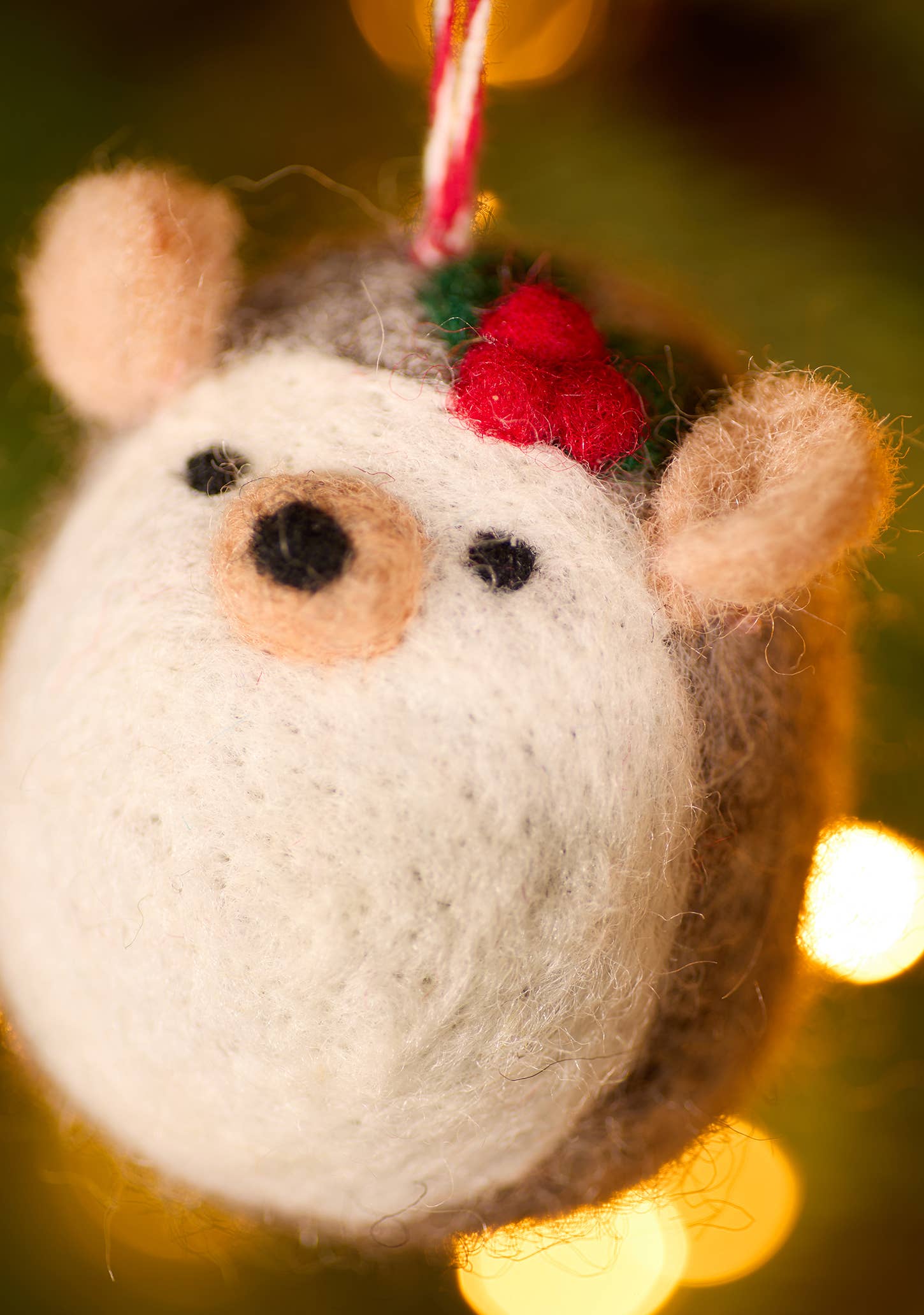 Namaste - Wholesale Christmas Decoration - Felt Hedgehog Decoration1