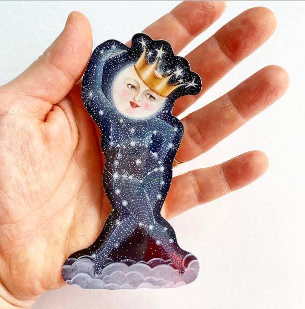 Jahna Vashti - Wholesale Sticker - Vinyl Sticker // Moon Sticker // Die Cut Dancing Moon Sticker1