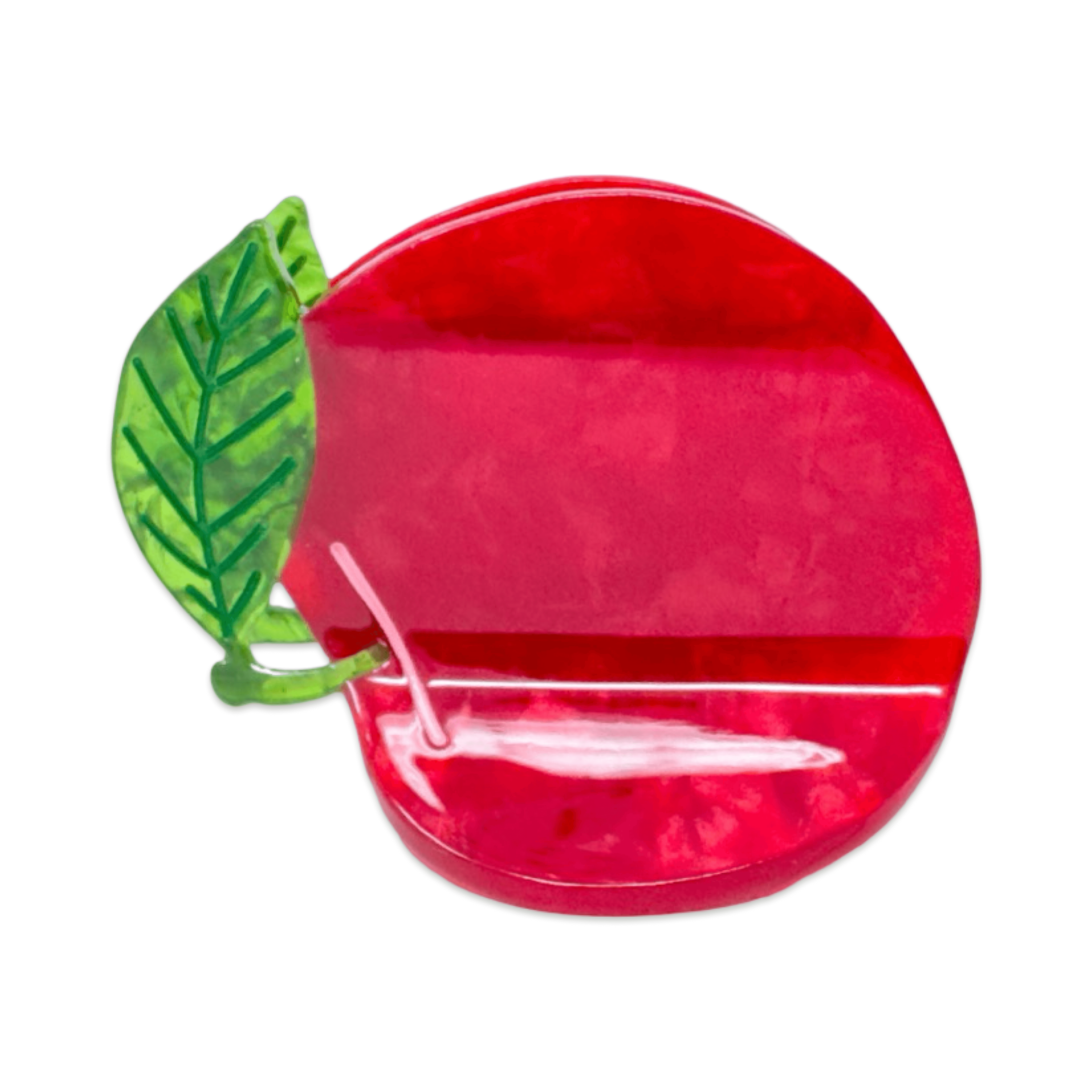 Jenny Lemons - Wholesale Hair Clip - Women's - Midi Red Apple Hair Claw Clip3
