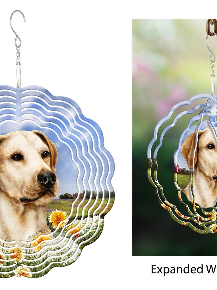 Labrador Retriever (Yellow, American) - Wind Spinner for wholesale by Pet Gifts USA, LLC