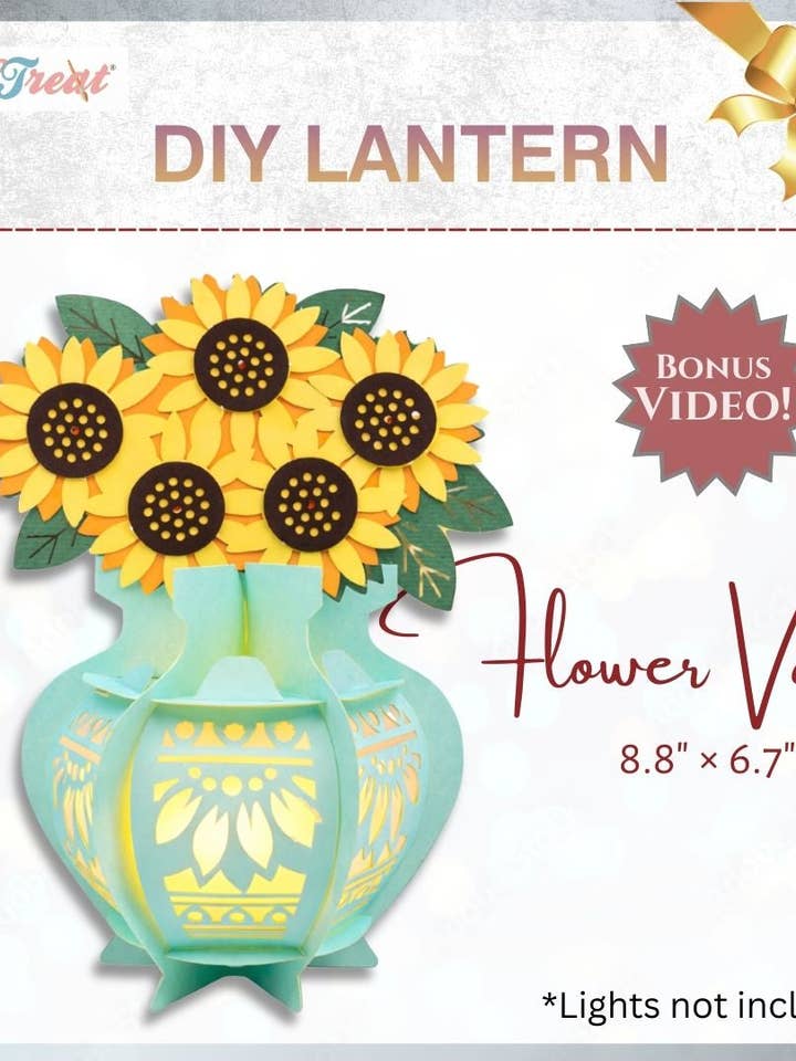 PRE ORDER CrafTreat DIY Paper Lantern - Flower Vase for wholesale by CrafTreat