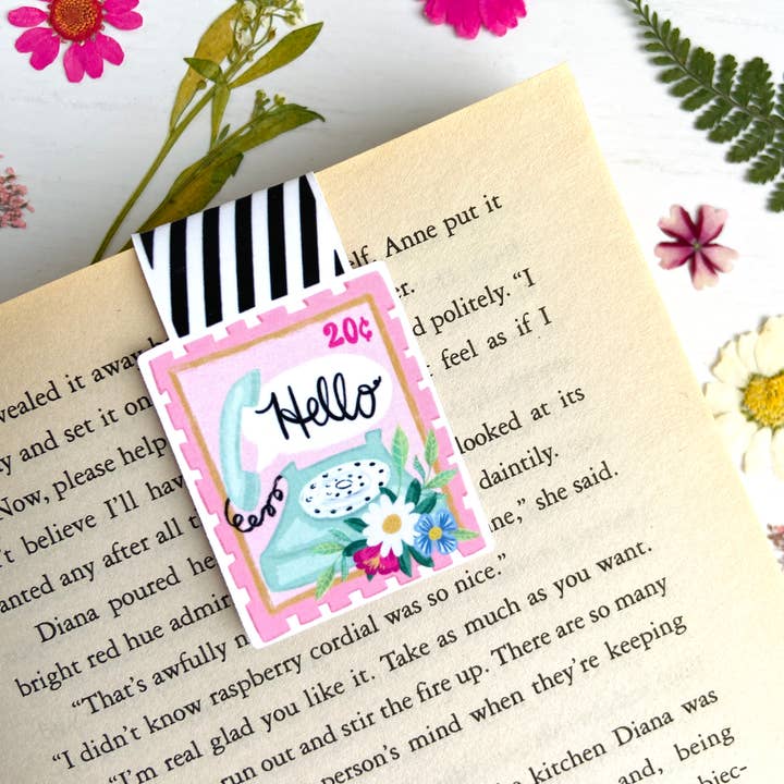 Makerie Day - Wholesale Bookmark - Vintage Telephone Stamp Bookmark