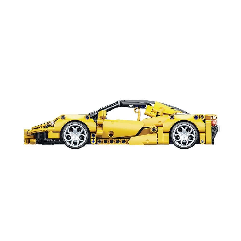 AJ Aguiar - Wholesale Toy Car/Truck - Kids - Technic Racing Car Pullback Yellow 8+ Connections Spins8
