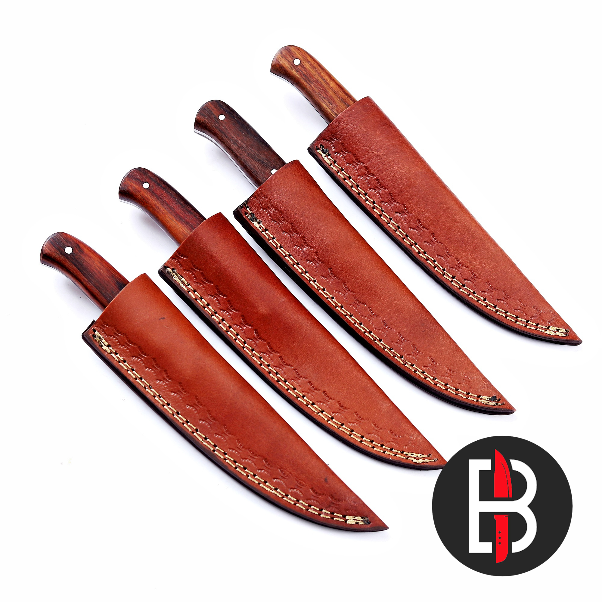 Bravohandicrafts - Wholesale Kitchen/Utility Knife - Damascus Steel BBQ Stake Knife Meat Slicing Handmade Knife.8