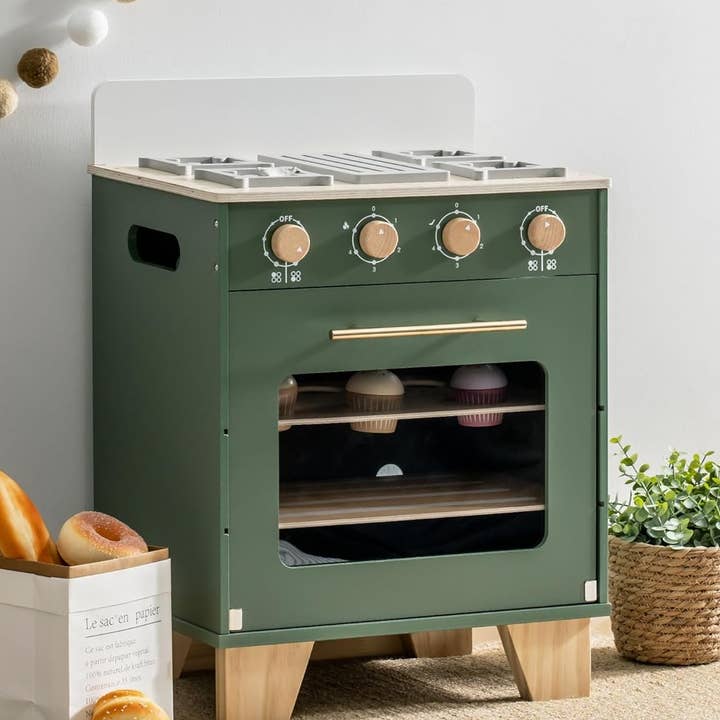 Robud & Mewoofun Official Store - Vendita all'ingrosso Set di giocattoli - Bambini - Set da gioco cucina per bambini con forno giocattolo in legno Robud1