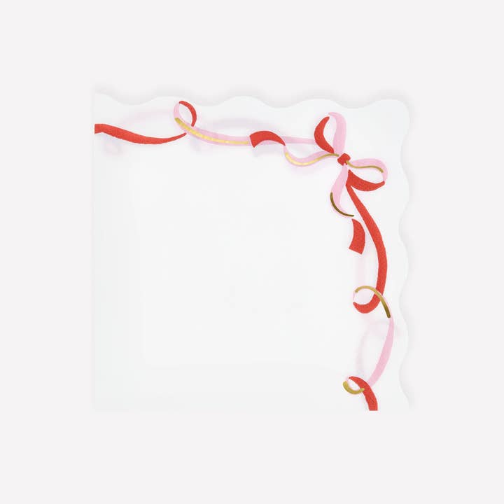 Ribbon Bow Large Napkins for wholesale by Meri Meri