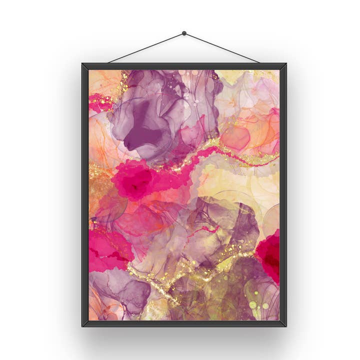 Stampa artistica astratta metallizzata 02 per la vendita all'ingrosso da parte di Modera Studio