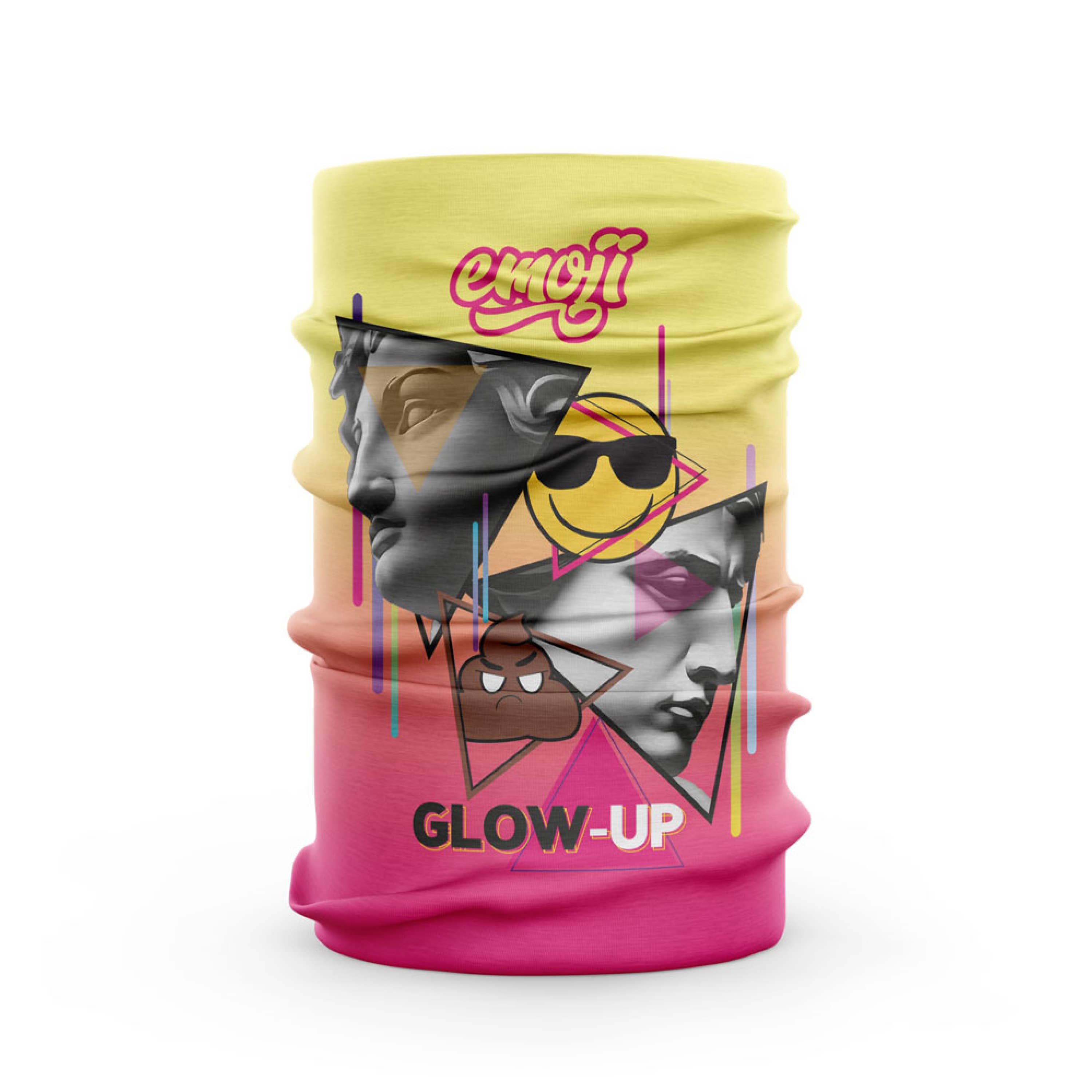 OTSO - Wholesale Neck Gaiter/Snood - Unisex - Neck Protector - Emoji Glow-Up