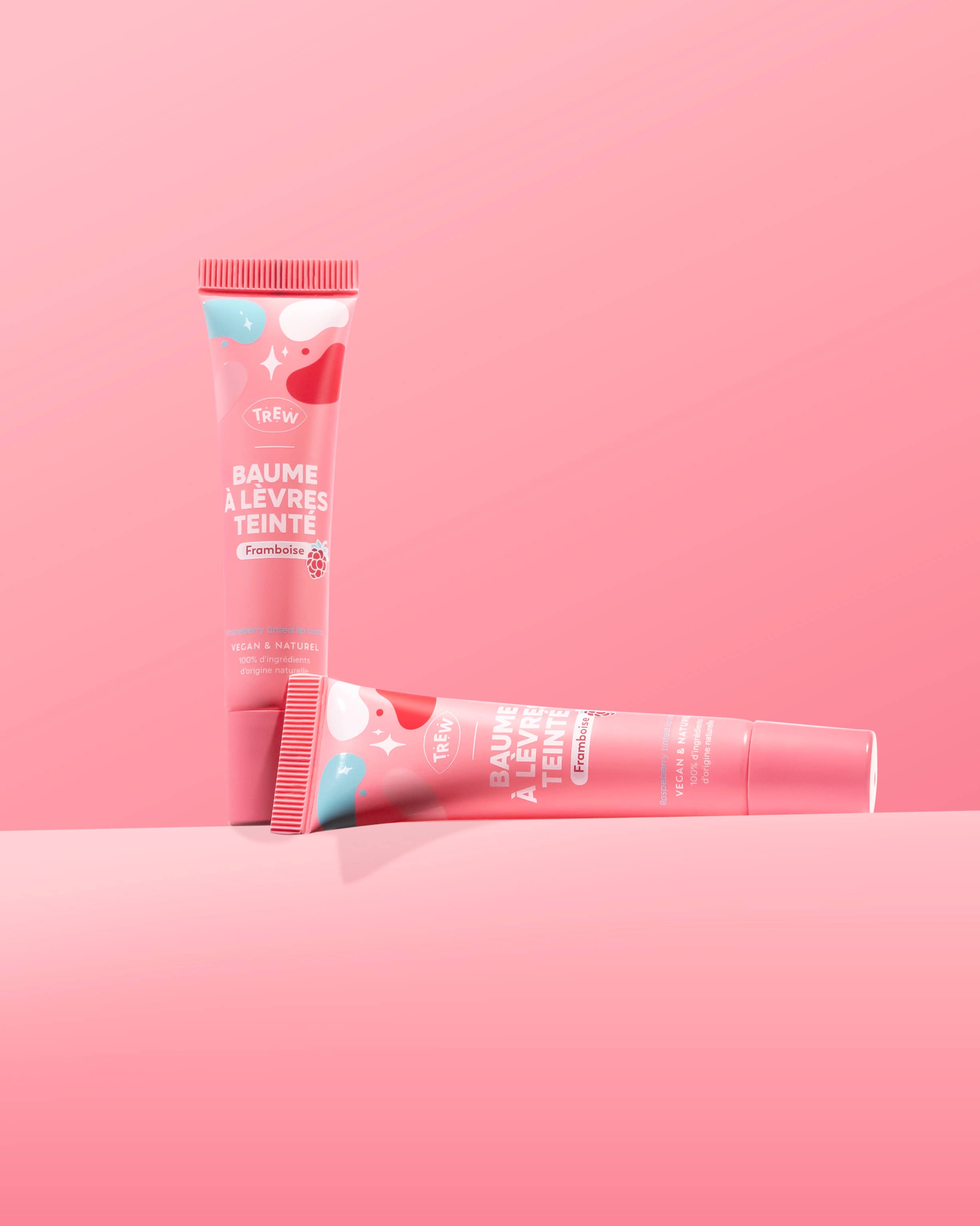 Trew Cosmetic - Wholesale Lip Balm - NEW PACK : Tinted Lip Balm Raspberry 100% Natural & Vegan1