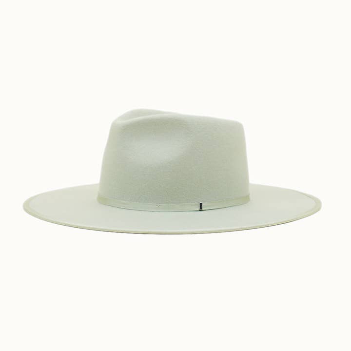 Olive & Pique - Wholesale Fedora - Unisex - GABRIEL - 100% Wool Felt Structed Rancher, Satin Lined, Sage