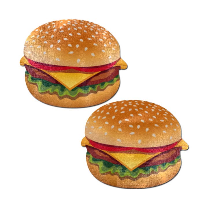 Burger: Deliziosi Copricapezzoli Cheeseburger di Pastease® o/s per la vendita all'ingrosso da parte di Pastease UK