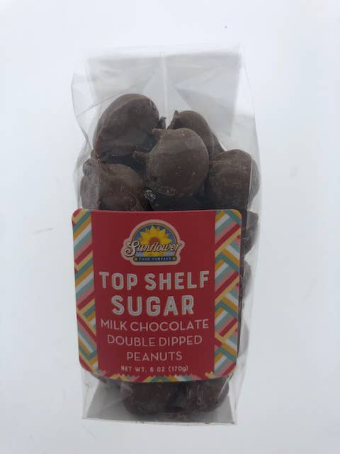 Sunflower Food Company - Wholesale Chocolate Covered Sweets - Pocketsnak-Milk Choc. Double Dipped Peanuts 6 oz. bag2