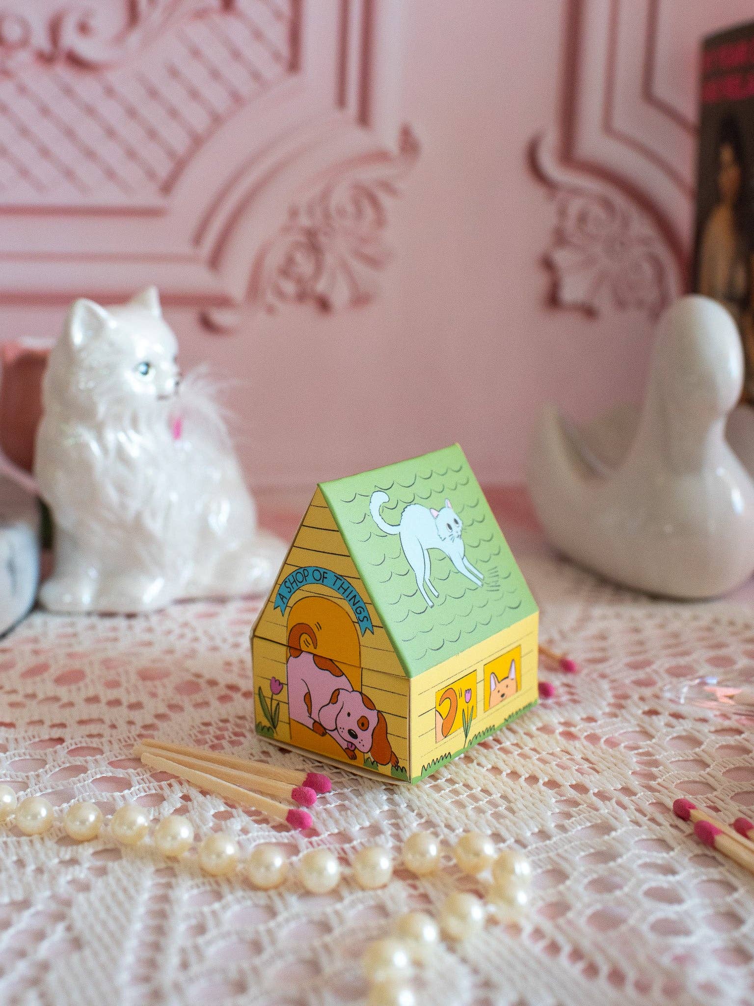 A Shop of Things - Vendita all'ingrosso Fiammifero - Fiammiferi a forma di casetta per cani1