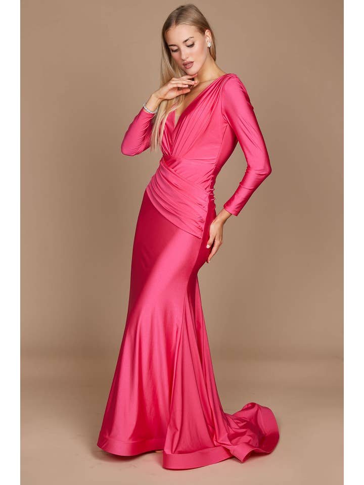 Kos Couture - Wholesale Gown - Women's - Long Sleeve Formal Evening Dress 21