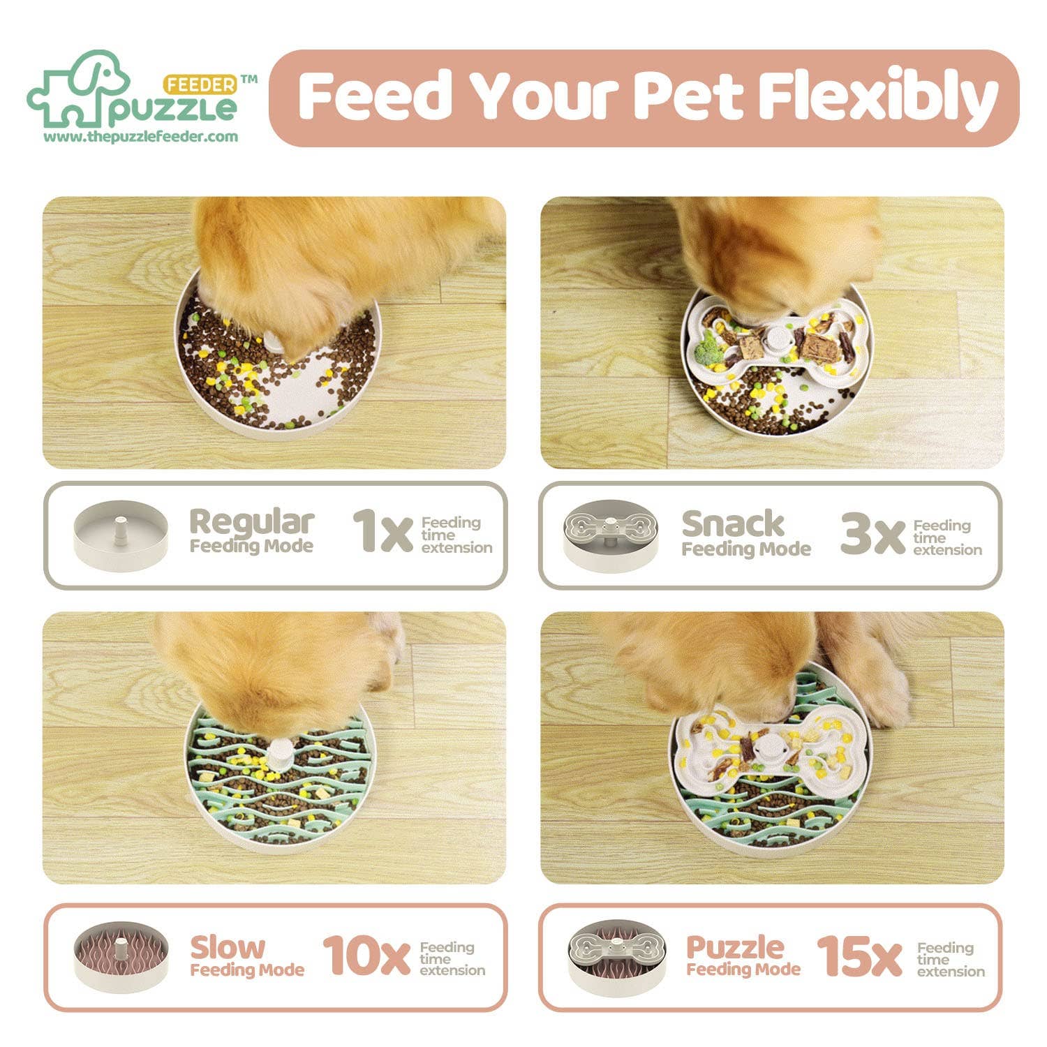 Pet Future llc - Vendita all'ingrosso Ciotola - Cani e gatti - Ciotola Puzzle Feeder per Cani a Alimentazione Lenta, Adatta a Tutte le Razze3