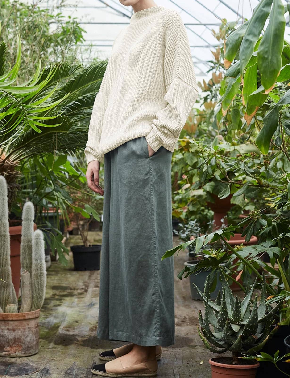 Chicto – Großhandel Strickpullover – Damen – Damen Oversized Pullover Fledermausärmel Stehkragen Jumper Oberteile31