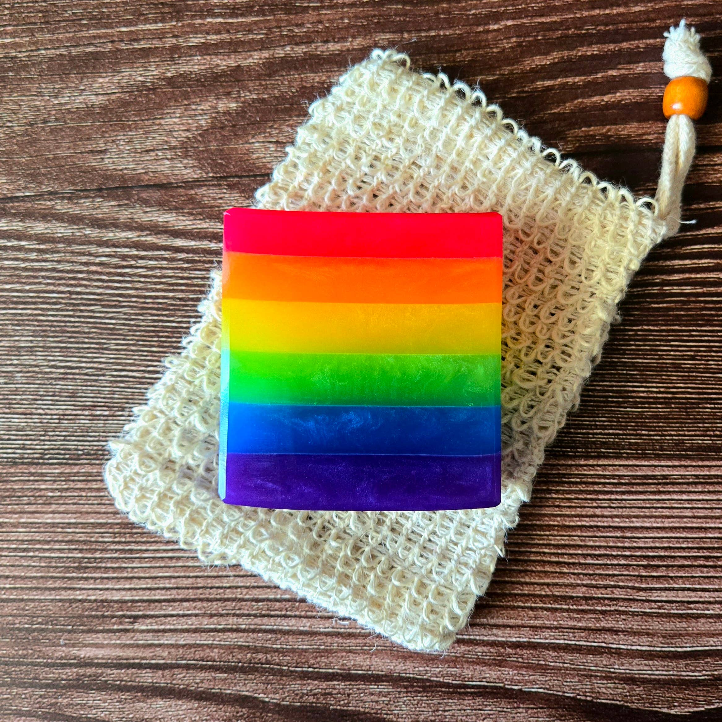 Pretty Soap Co. - Wholesale Bar Soap - Rainbow Pride Glycerin Soap | LGBTQ+ Pride Flag3