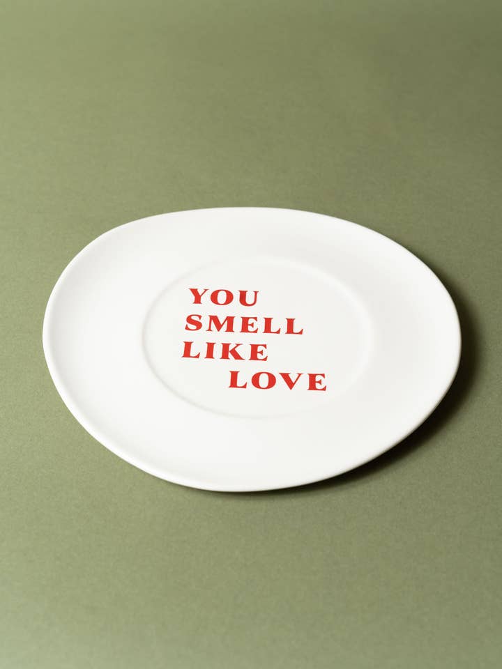 Plato de cerámica Sisi, Hueles a amor para venta al por mayor de Sisi, house of style BV