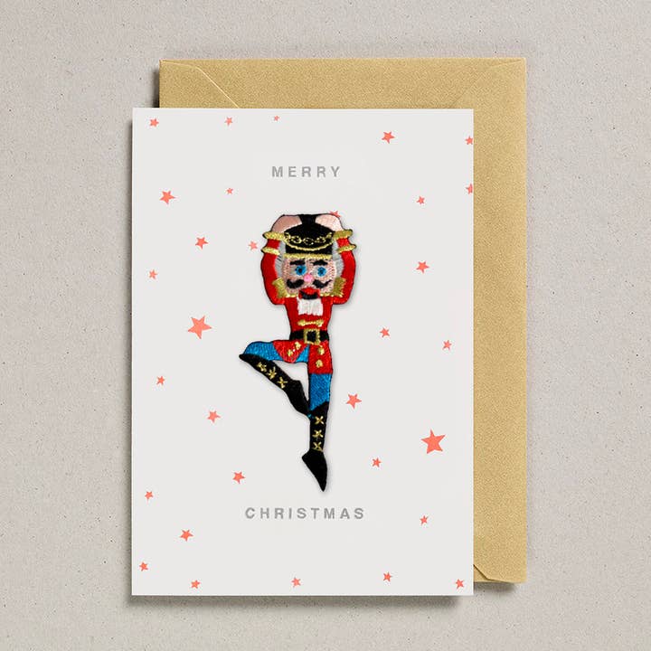 Patch Cards (Pack of 6) Nutcracker - Merry Christmas for wholesale by Petra Boase Ltd (US Duties Paid)