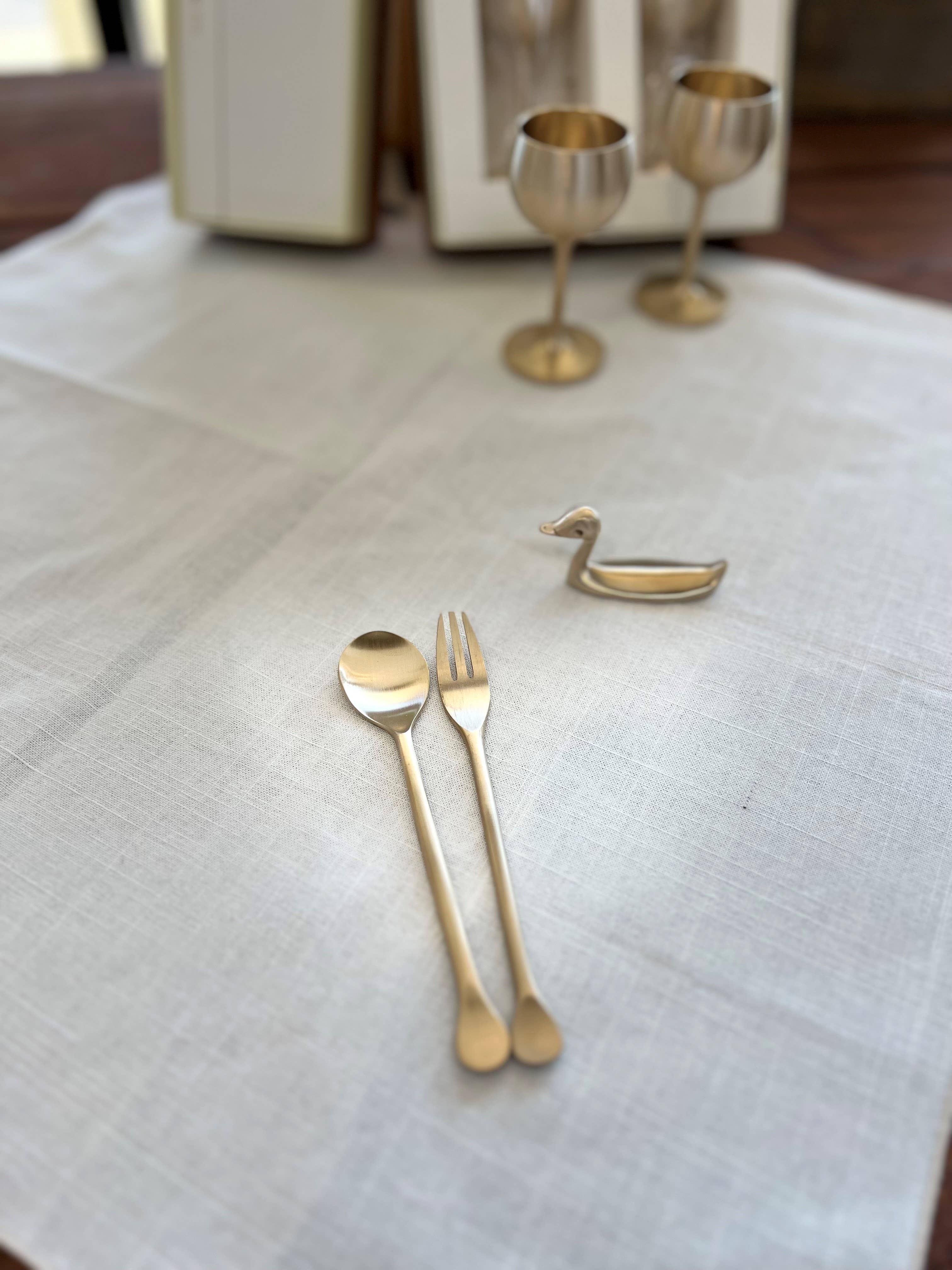 Korea Table – wholesale Skedfat – Slevställ och bestickhållare i koreanskt premium-brons från Korea Table9