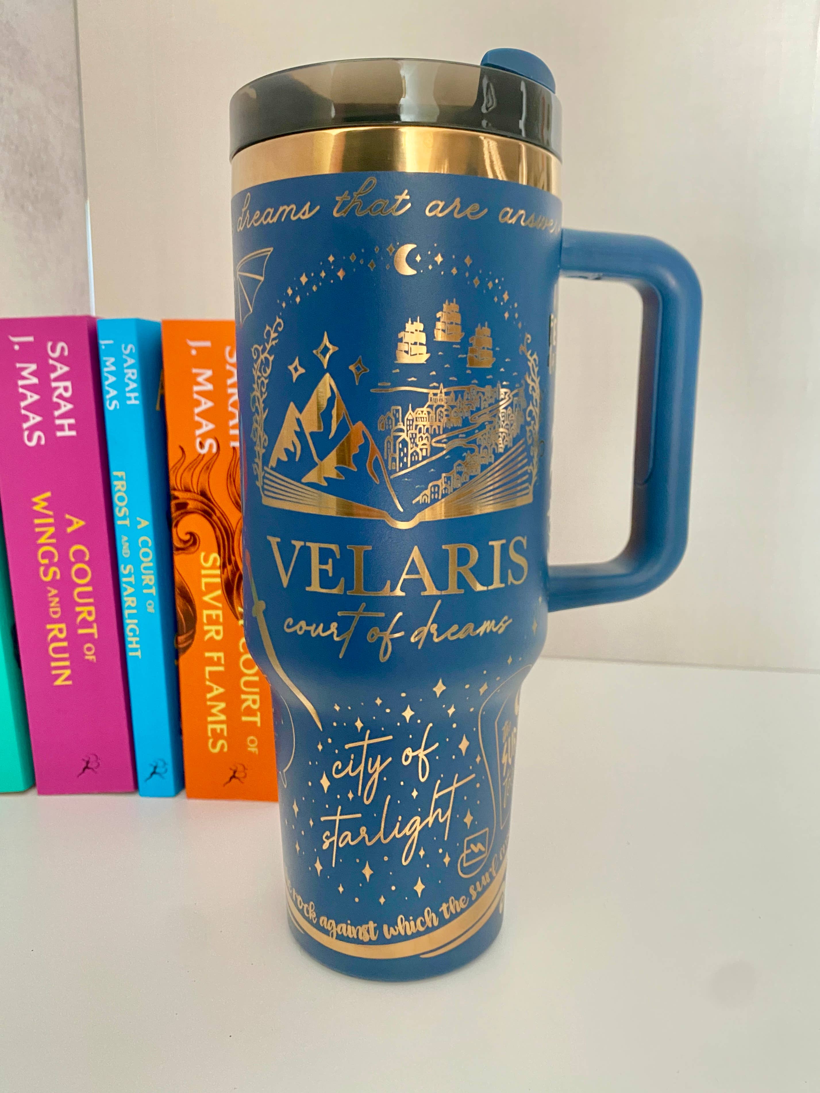 zoo&roo - Venta al por mayor Vaso termo - Vaso grabado ACOTAR de 40 oz con licencia oficial de libro16