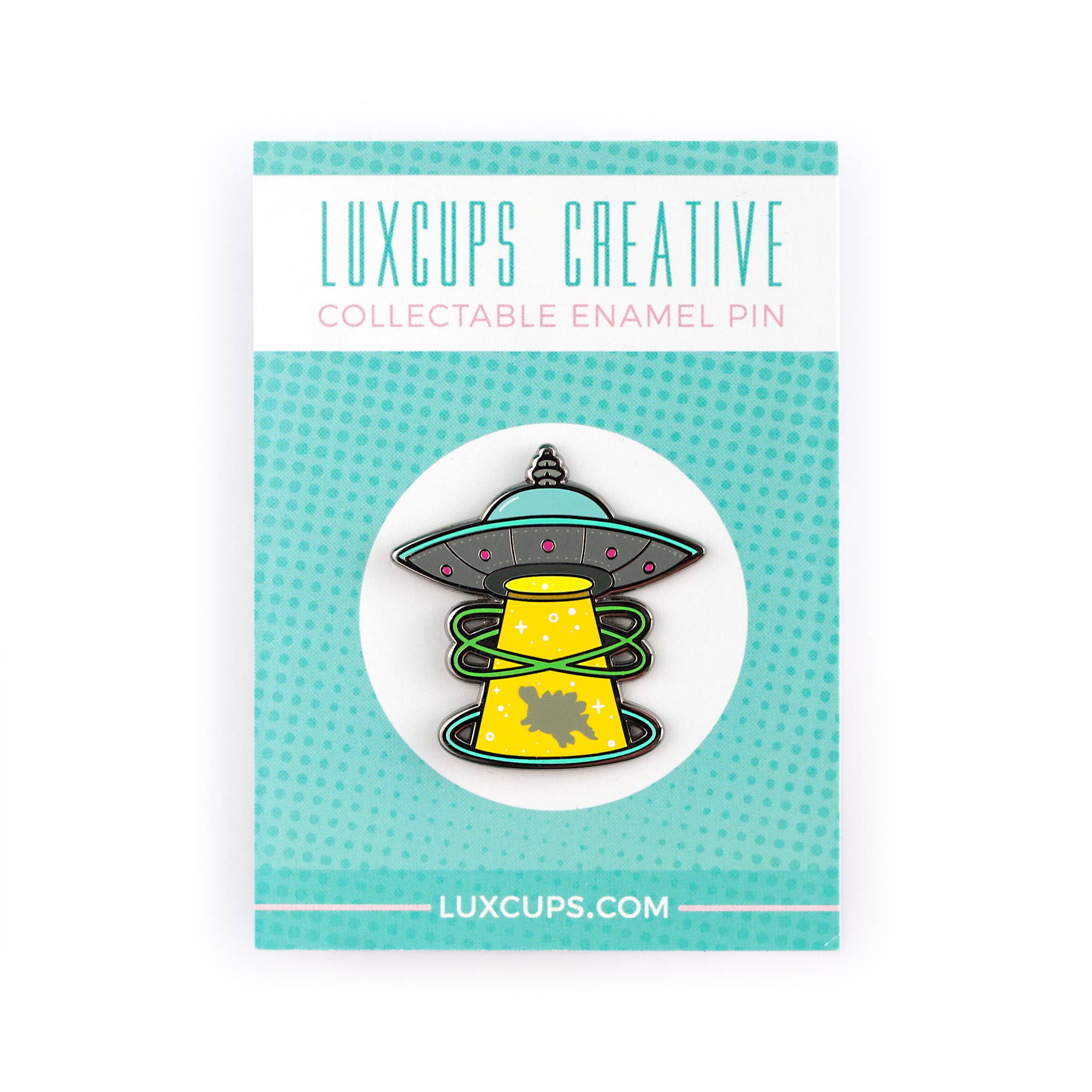 LuxCups Creative – wholesale Lapel pin/button – Stego UFO Pin (ON SALE!)1