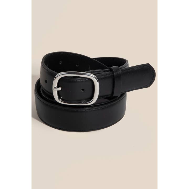 Anarchy Street – Cinto - Mulher por atacado – Cinto de Pele Vegan com Fivela Oval Metálica4