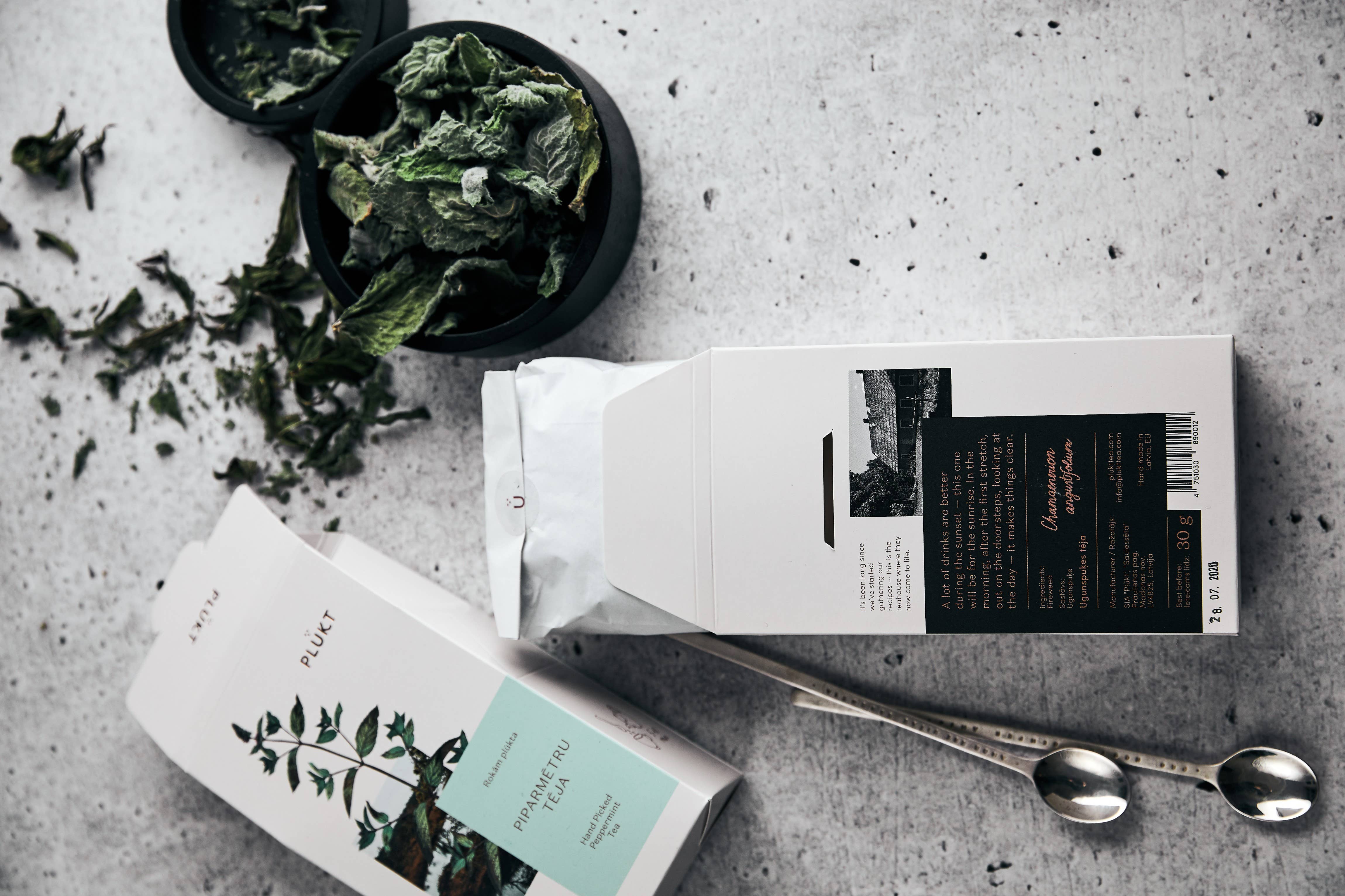 Plūkt - Vente Thé en vrac - Thé à la menthe poivrée - feuilles entières en vrac, menthe nordique3