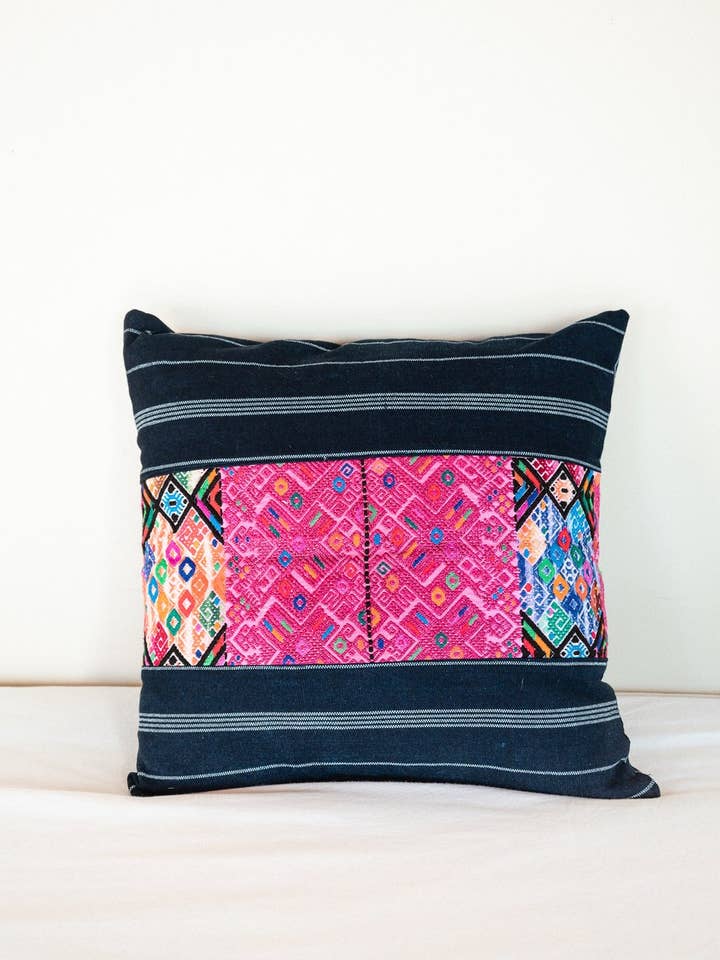 Iris Handmade Cushion for wholesale by Vegan Expedition
