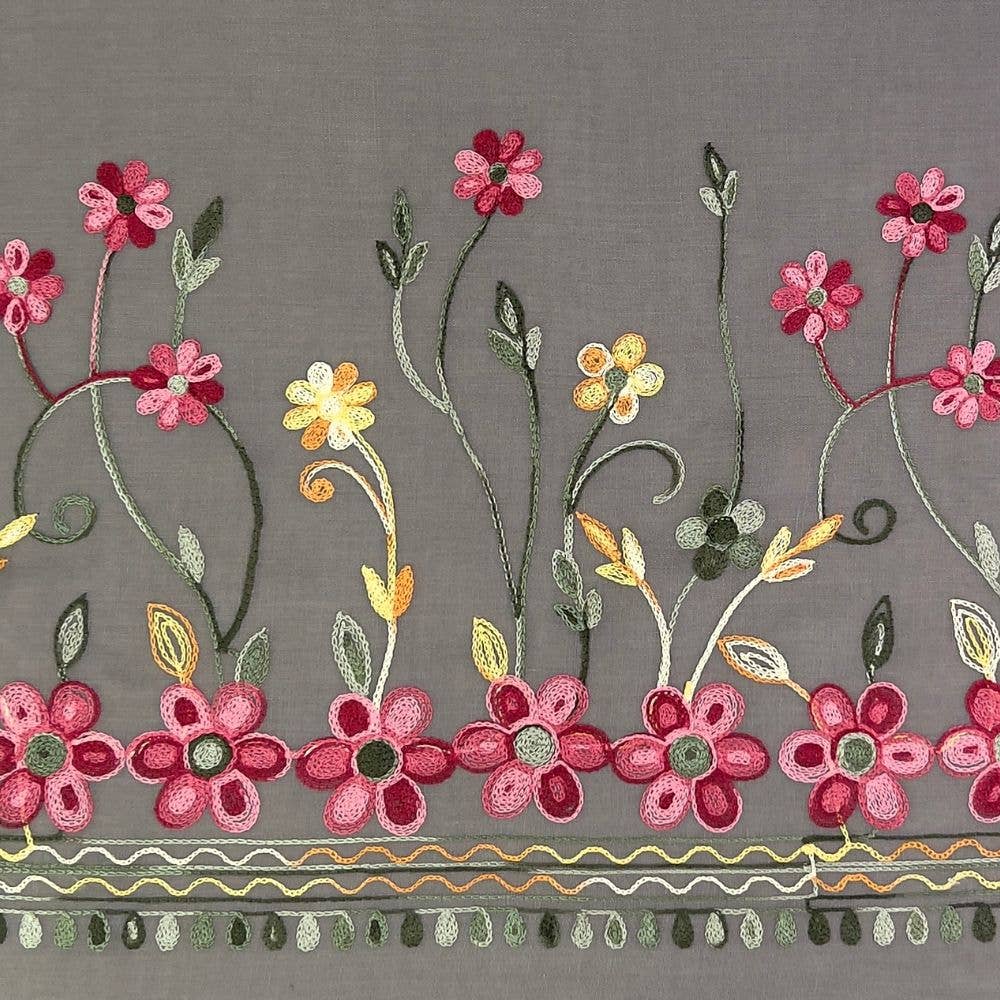 Humble Hilo – Engroshandel Tørklæde - Dame – Humble Hilo Broderet tørklæde/sjal med blomster34