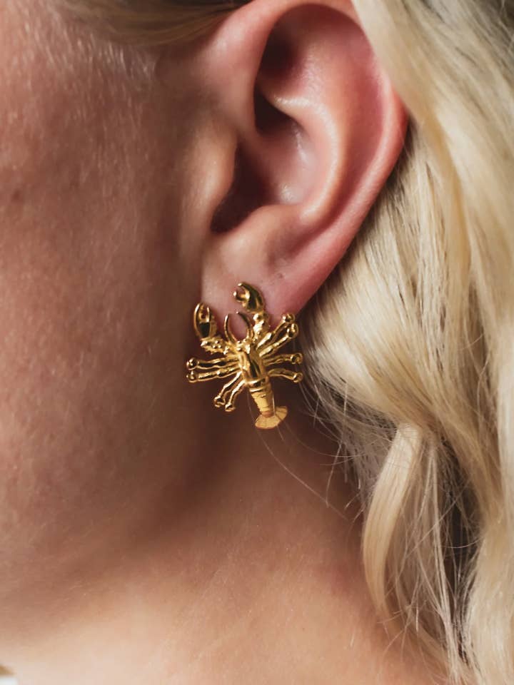 Lobster Stud Earrings for wholesale by Or Jewelry