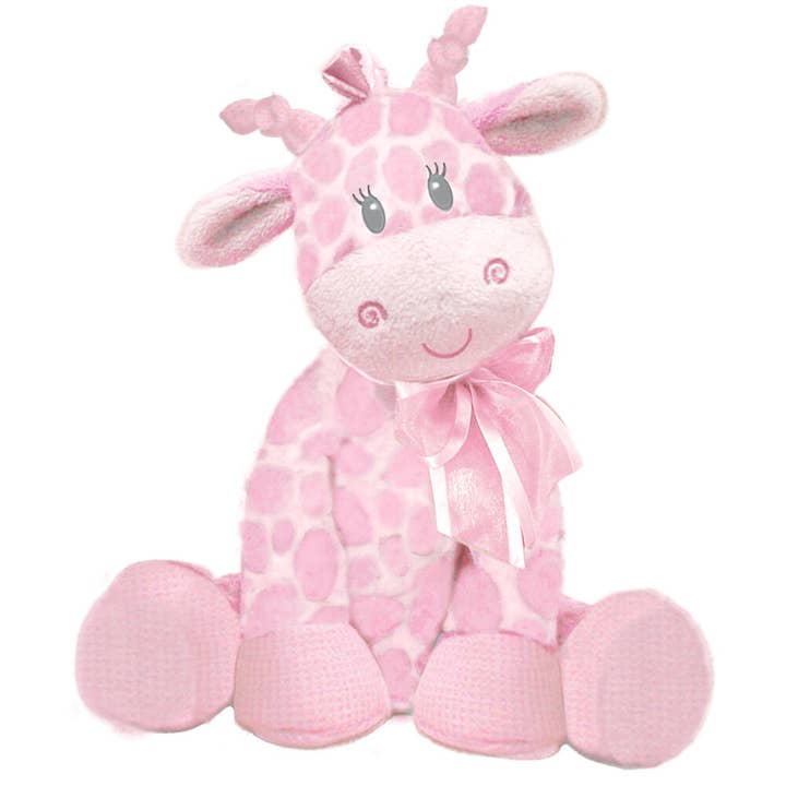 First & Main - Wholesale Stuffed/Plush Toy - Kids & Baby - 8.5" Jingles Giraffe - Pink