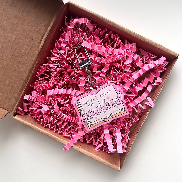 Fuld Booket Nøglering Bogorm Bogelsker Pink Gave for engroshandel hos Dolly’s Doodles