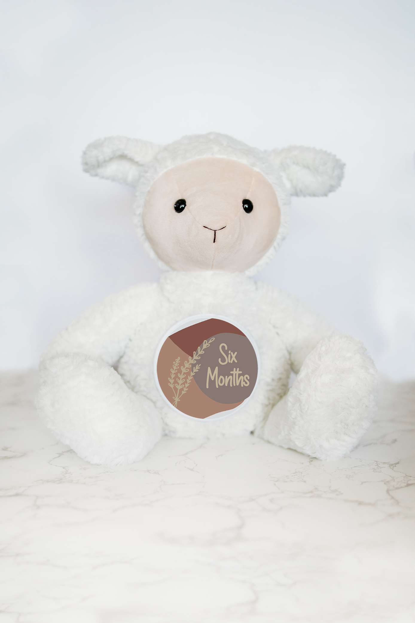 Grow With Me Baby Co - Wholesale Stuffed/Plush Toy - Kids & Baby - Monthly Milestone Tracker, Lamb Stuffed Animal  2