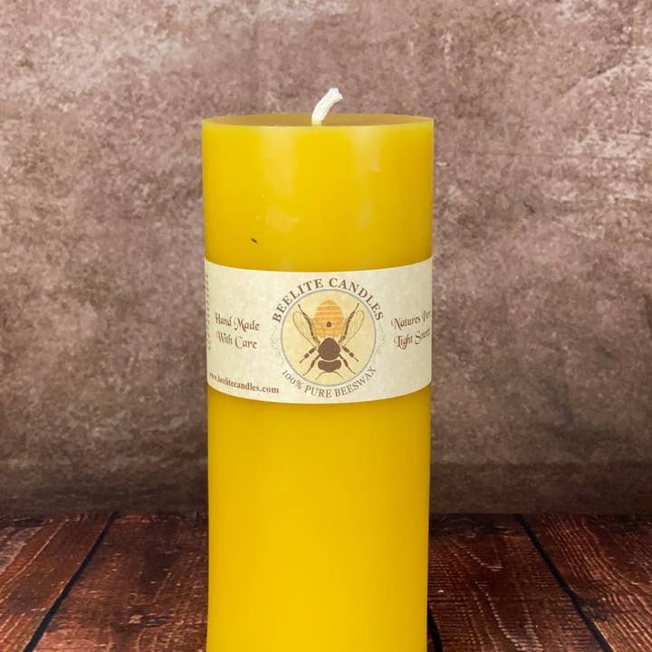 Beelite Candles - Wholesale Pillar Candle - Smooth Beeswax Pillar Candles9