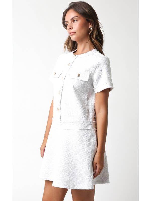 Bianco Abito Olivia in vendita all'ingrosso su Faire1