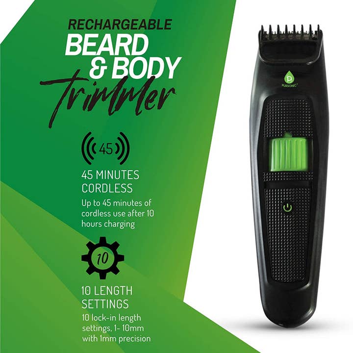 Pursonic – Barbeador elétrico - Homem por atacado – Aparador de barba, bigode e corpo USB recarregável1