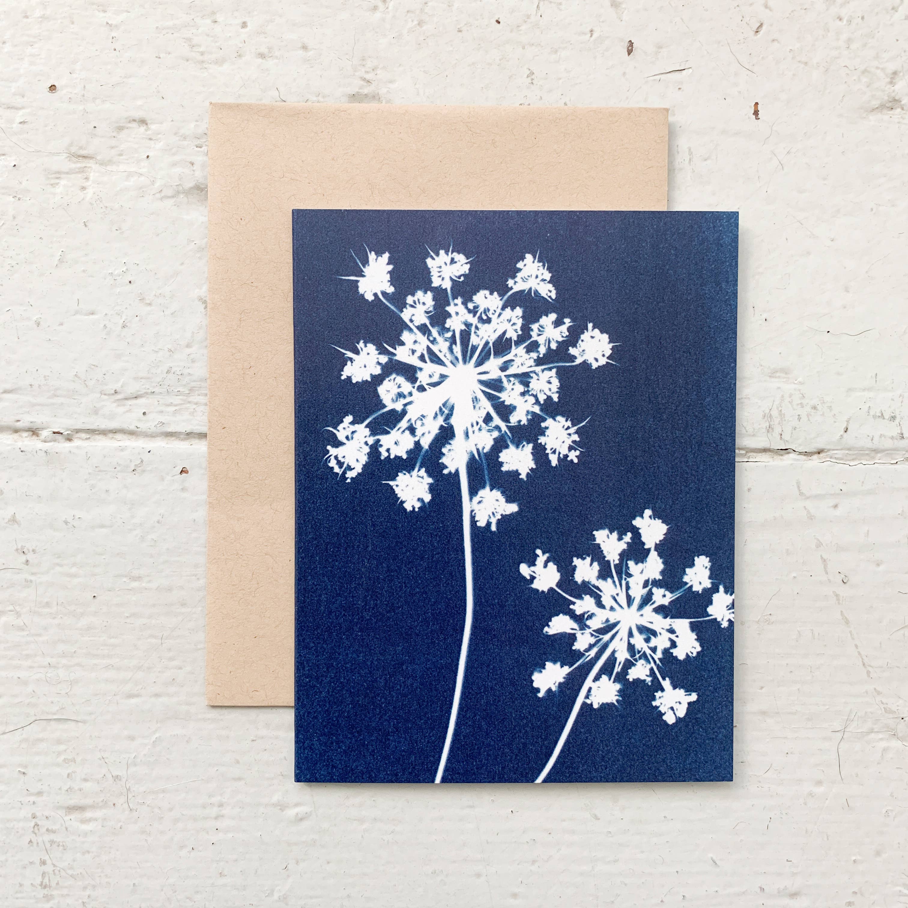 Atwater Designs - Wholesale Everyday Greeting Card - Under the Sun no. 8 | Botanical Cyanotype Blank Card2