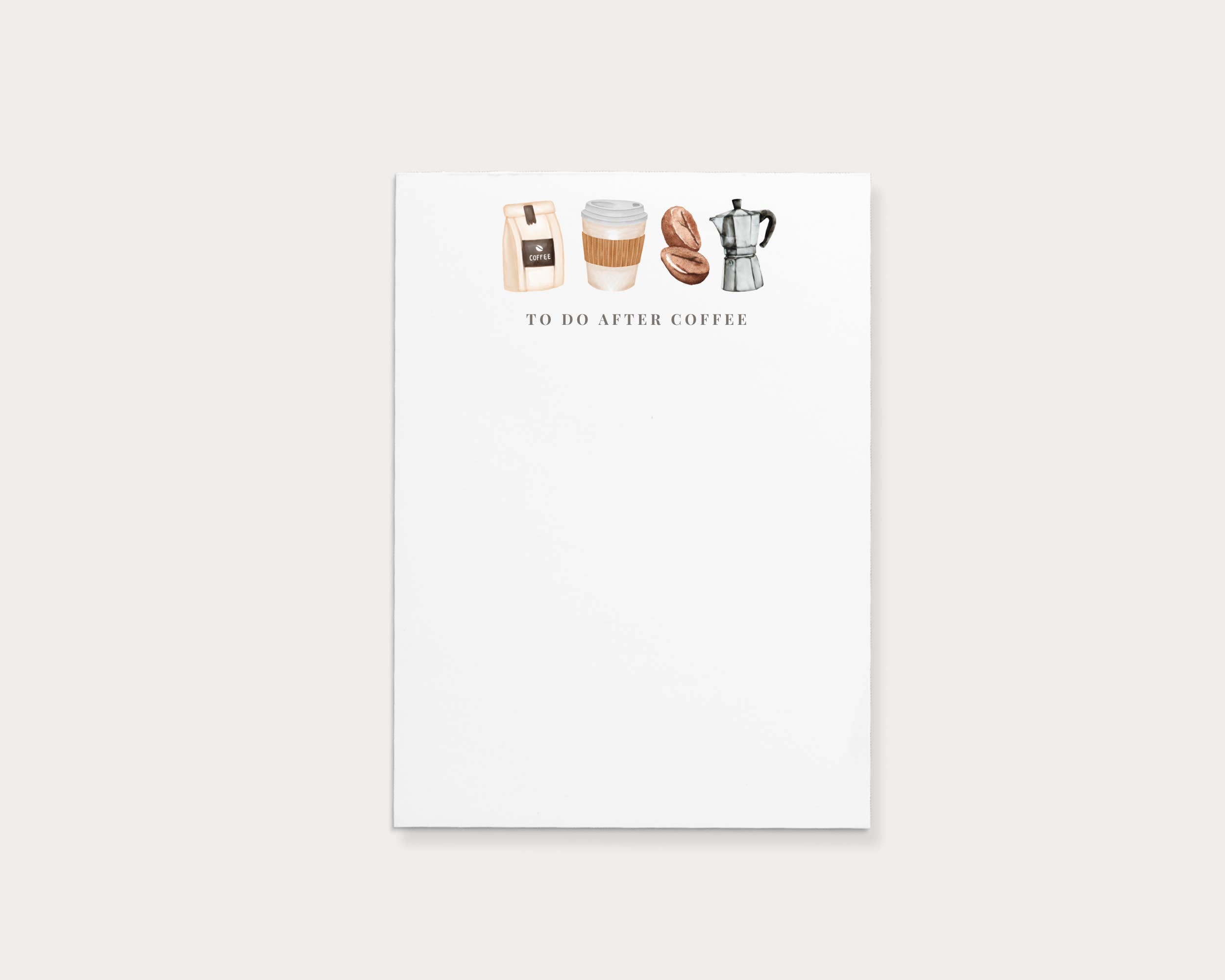 Paper and Clips Co. – Bloco de notas por atacado – Bloco de anotações To Do After Coffee | 10,8 cm x 14 cm