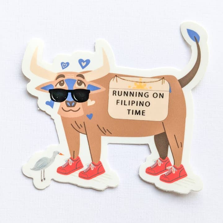 Filipino Time Carabao Sticker for wholesale by Paper Picture Mama